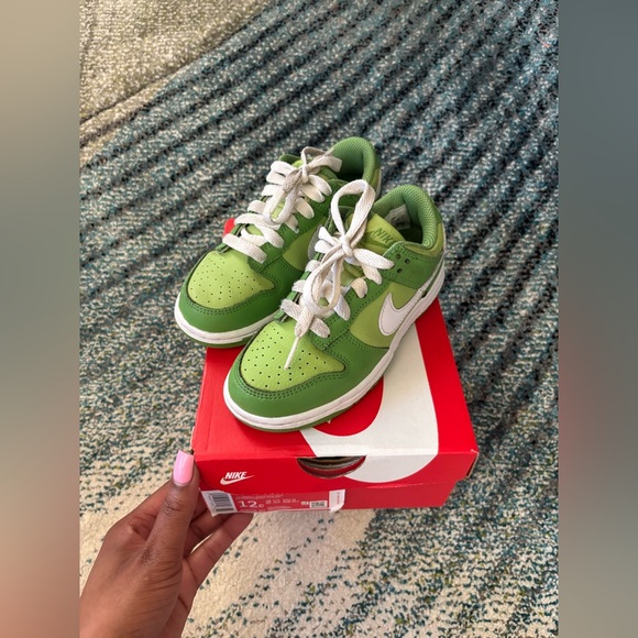 Kids Chlorophyll Green Dunks - Picture 1 of 5